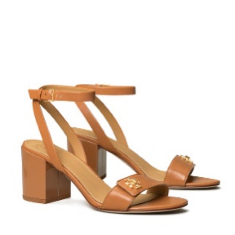 Tory Burch Kira Block Heel Sandal in Tan EUC